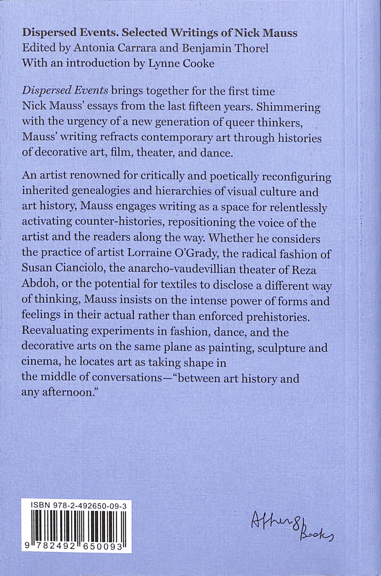 NICK MAUSS / Dispersed Events