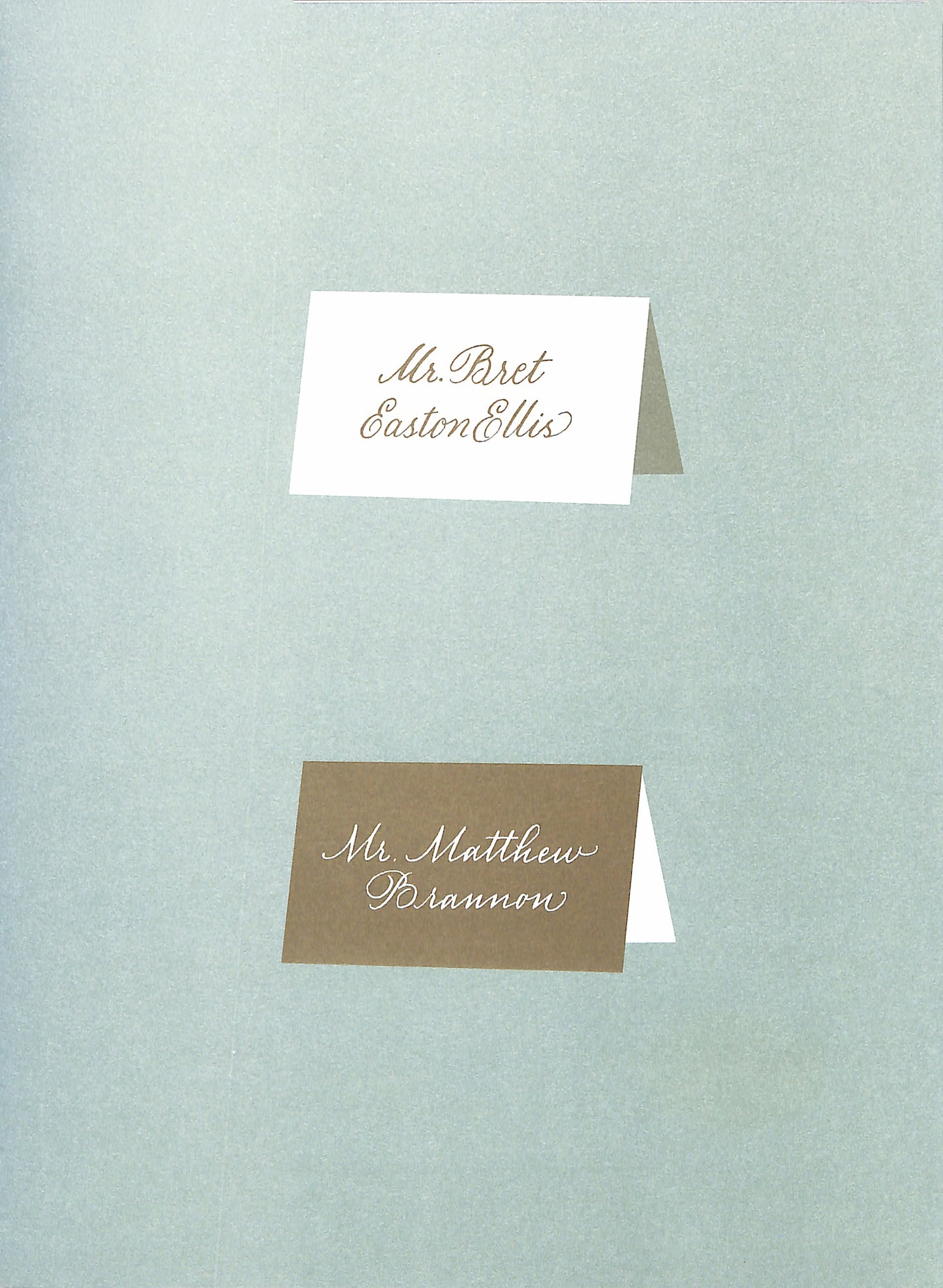 BRET EASTON ELLIS & MATTHEW BRANNON / Mr. Bret Easton Ellis / Mr. Matthew Brannon (signed)