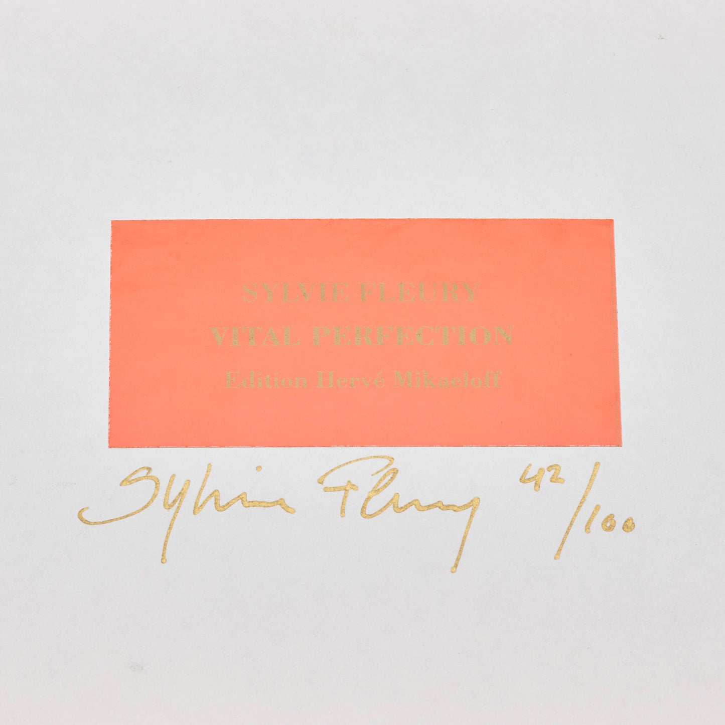 SYLVIE FLEURY / Vital Perfection