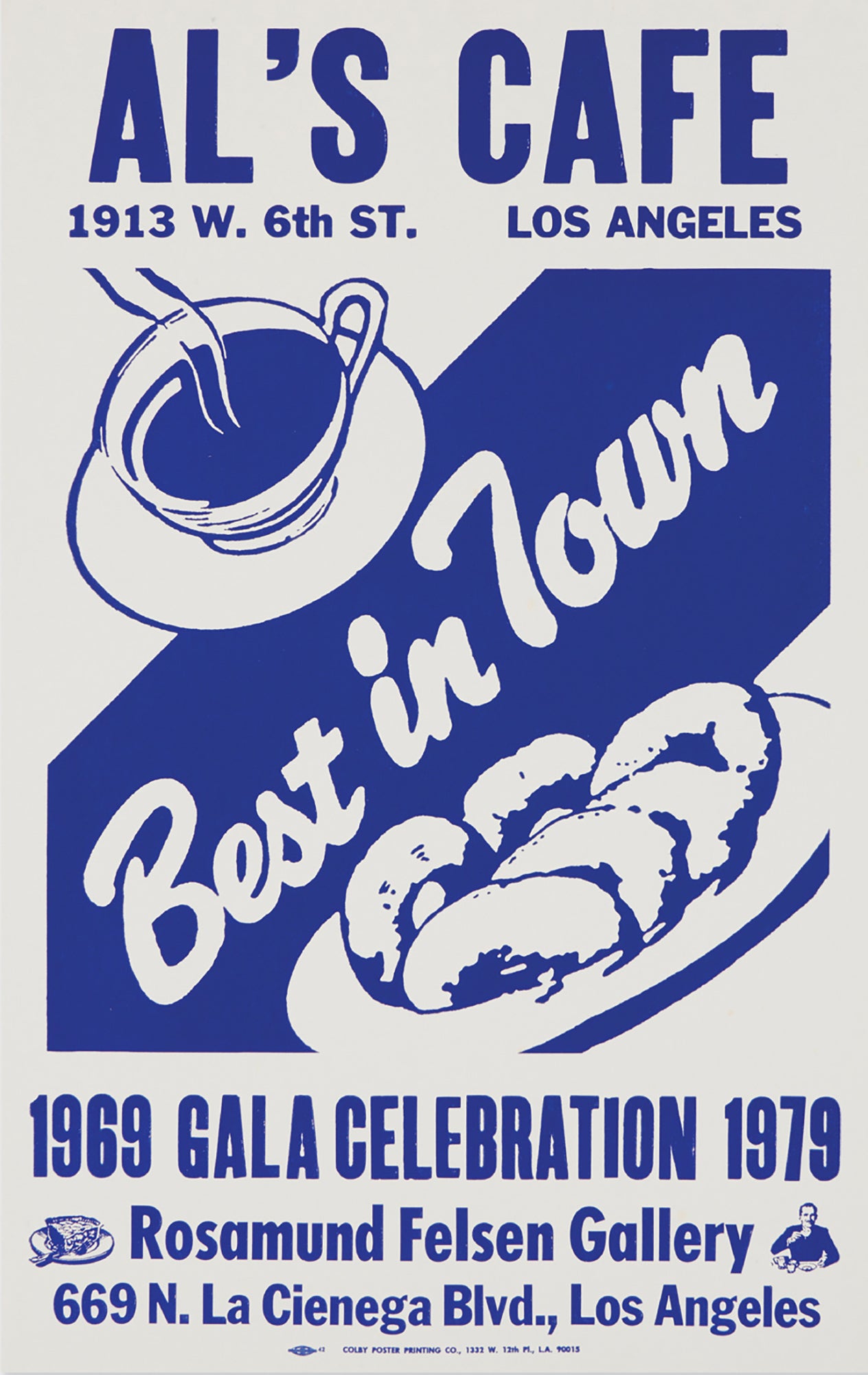 ALLEN RUPPERSBERG / Al's Café lithograph