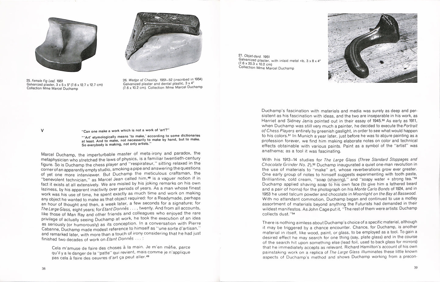 WALTER HOPPS / Reflections on a New Work by Marcel Duchamp