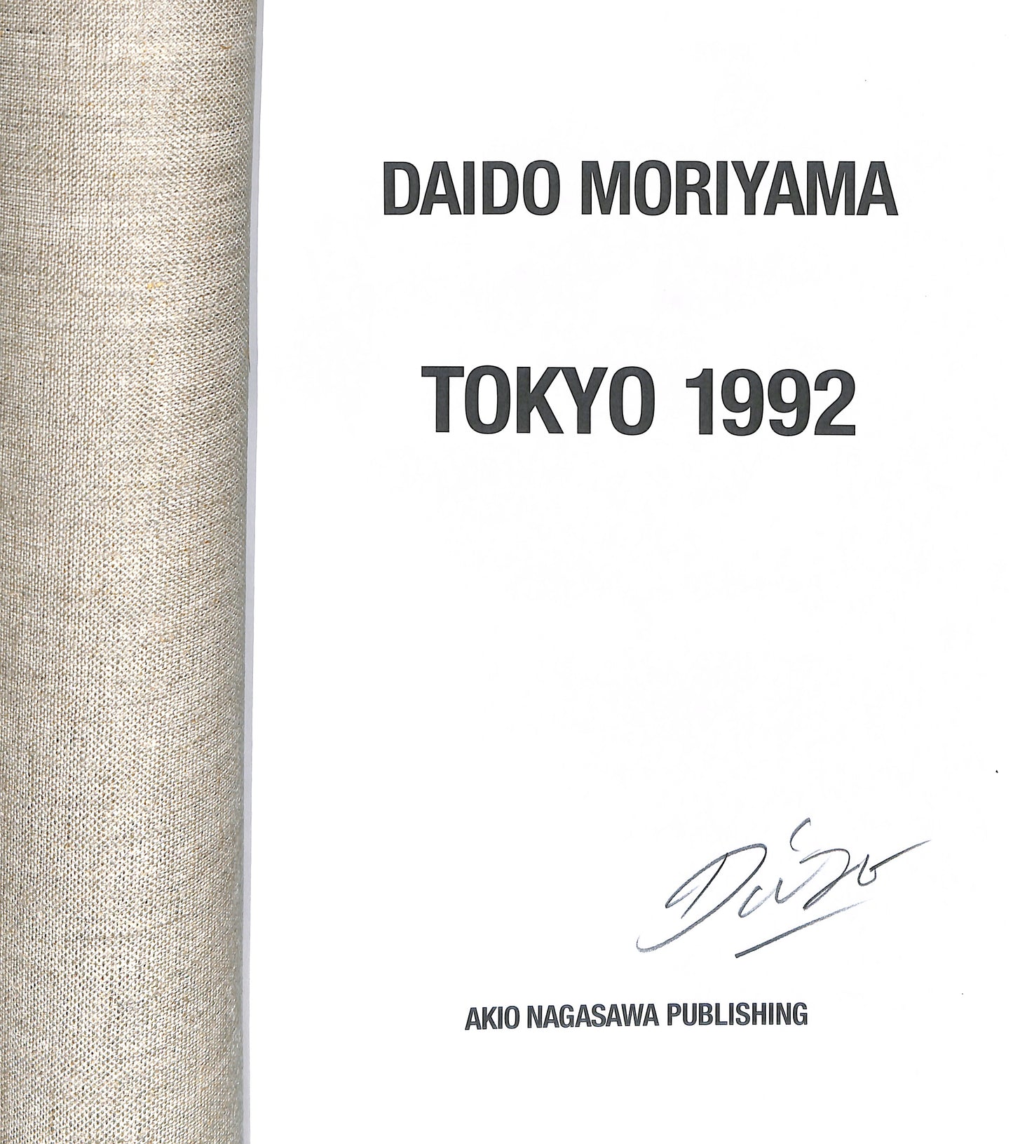 DAIDO MORIYAMA / Tokyo 1992 (signed)