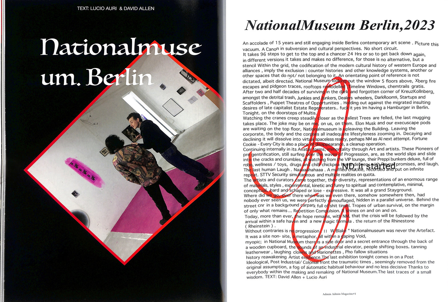REBECCA HOLBORN & GUY BENFIELD ed. / AdminAdmin Magazine #1