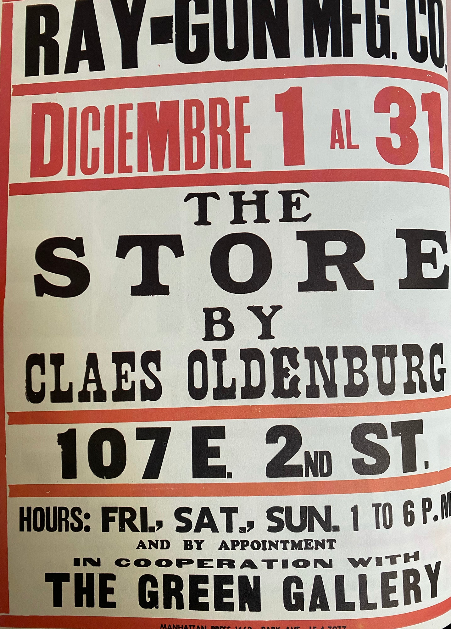 CLAES OLDENBURG / Store Day's
