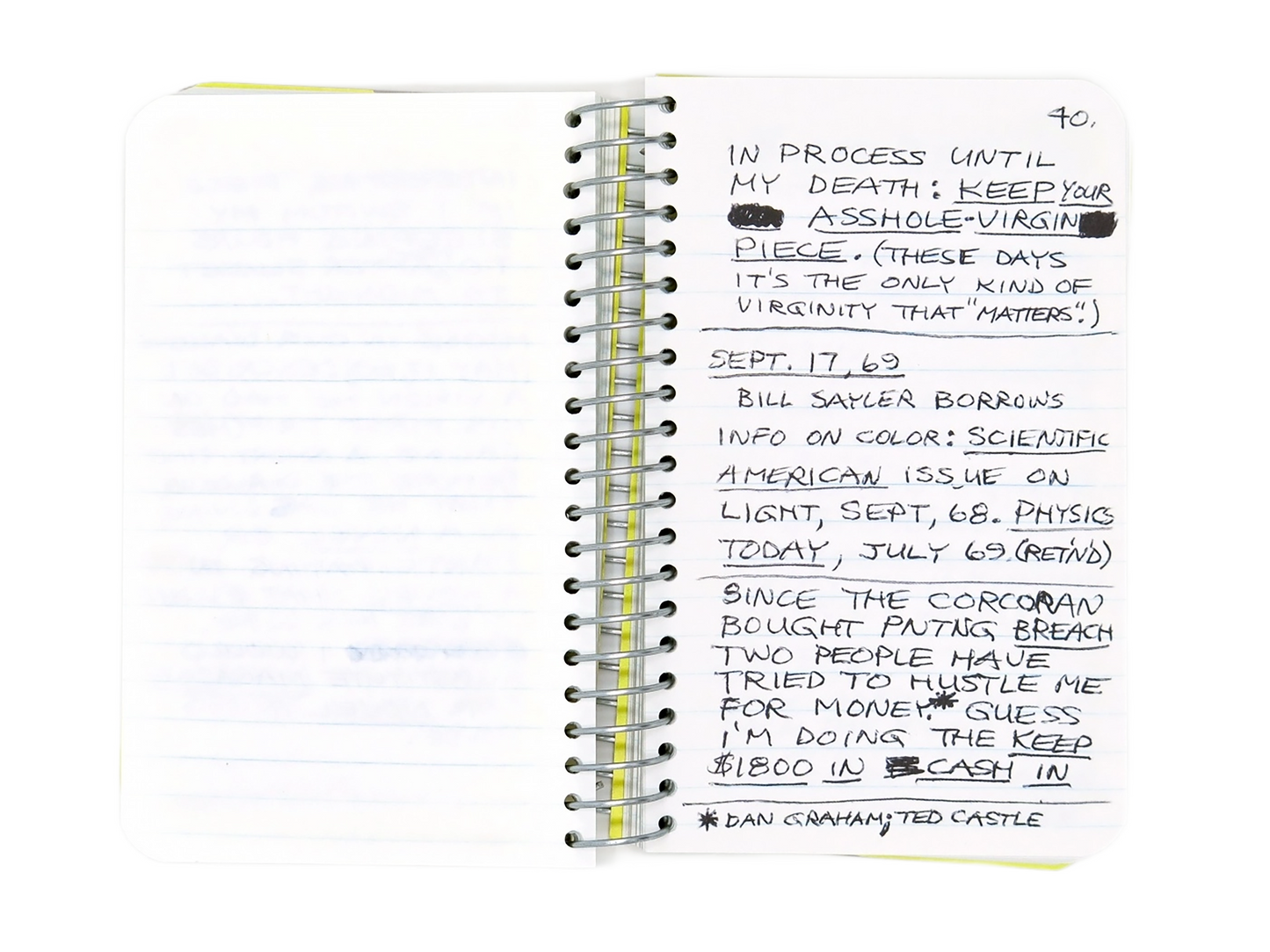 LEE LOZANO / Private book #4