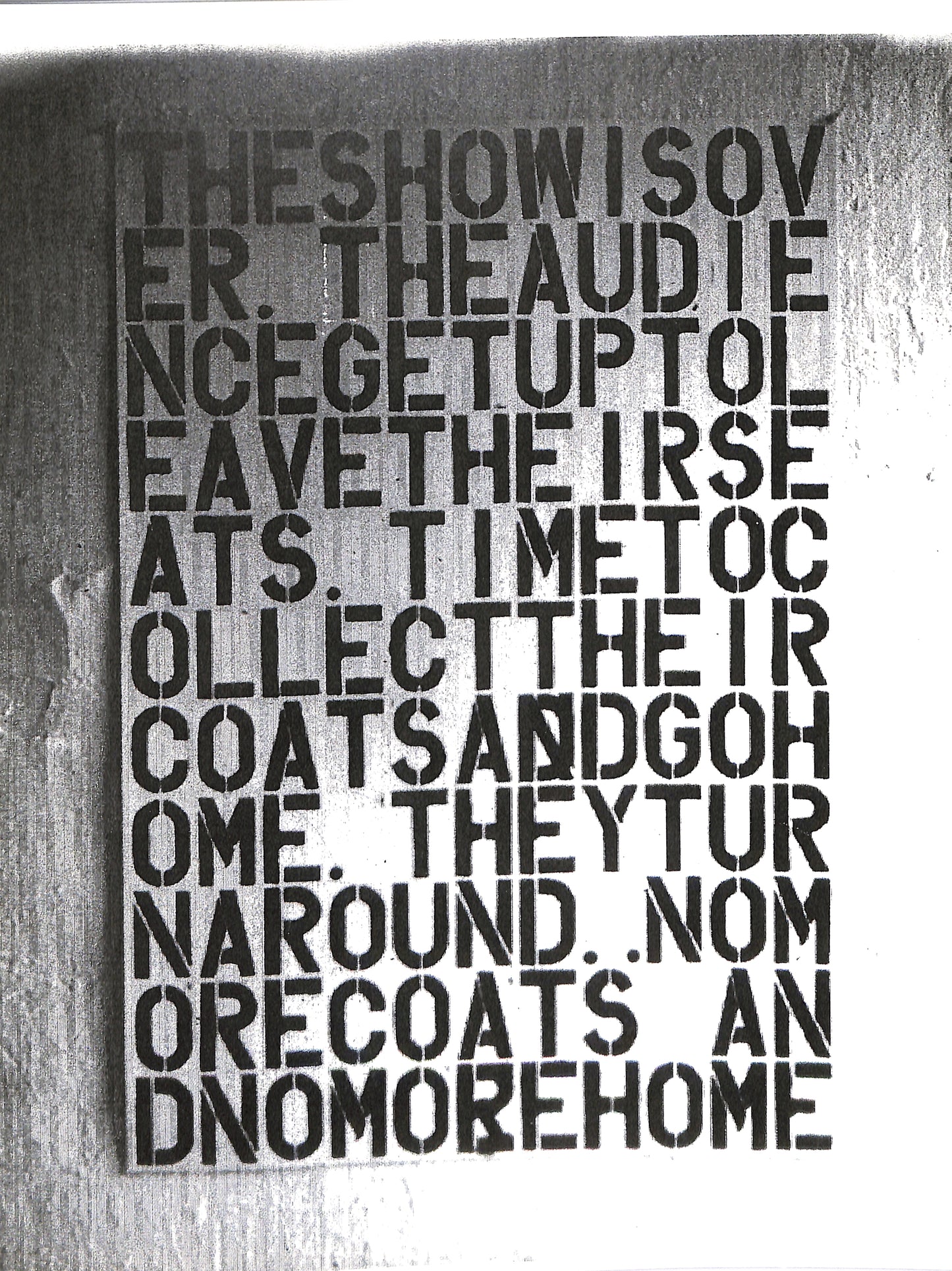 CHRISTOPHER WOOL / Cats in Bag, Bags in River