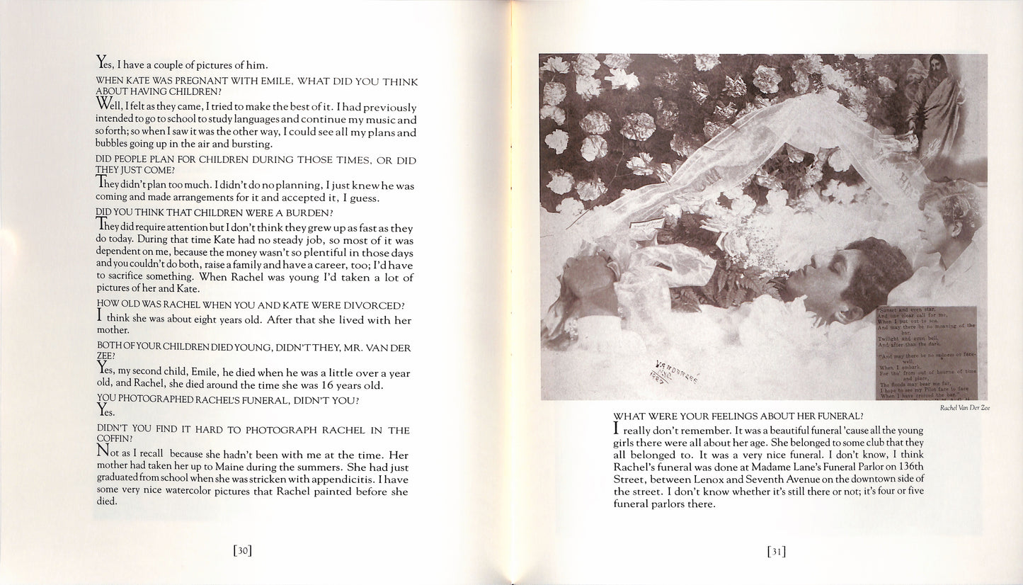 JAMES VAN DER ZEE, OWEN DODSON, CAMILLE BILLOPS / The Harlem Book of the Dead