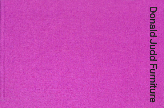 DONALD JUDD / Furniture