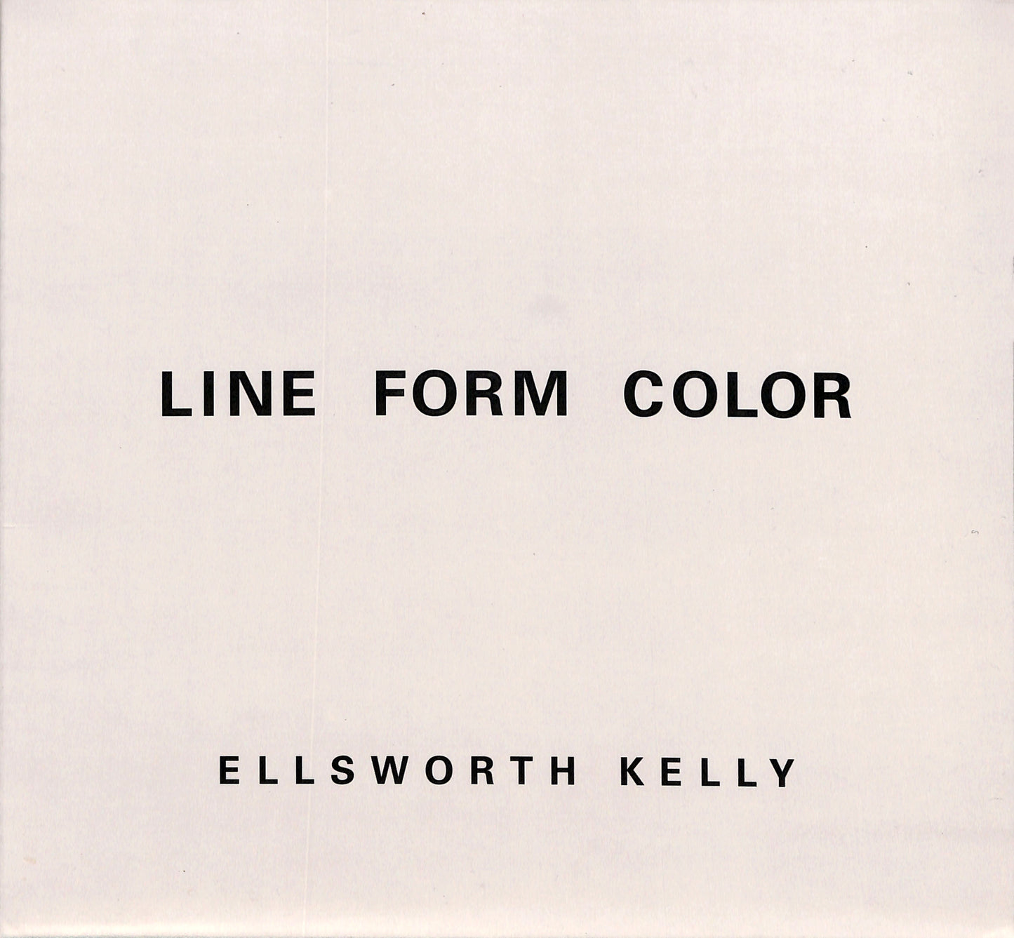 ELLSWORTH KELLY / Line Form Color