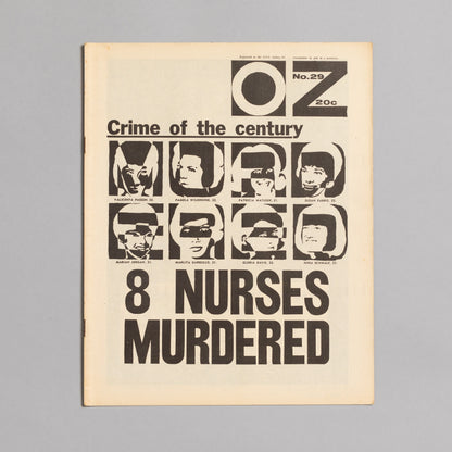 Ed. RICHARD NEVILLE, RICHARD WALSH with artwork by MARTIN SHARP / OZ Magazine No. 29