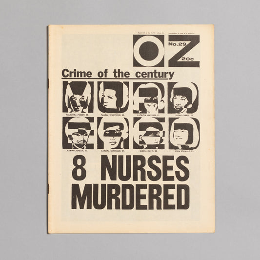 Ed. RICHARD NEVILLE, RICHARD WALSH with artwork by MARTIN SHARP / OZ Magazine No. 29