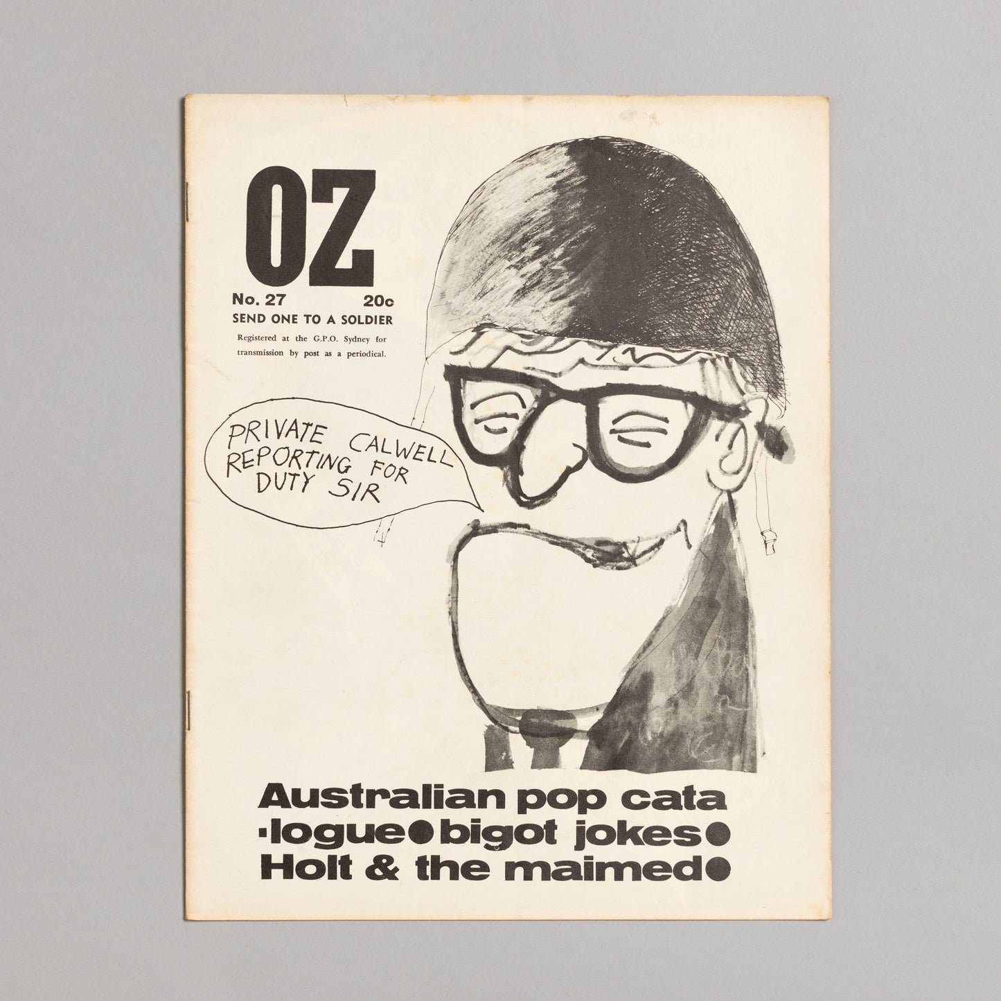 Ed. RICHARD NEVILLE, RICHARD WALSH with artwork by MARTIN SHARP / OZ Magazine No. 27