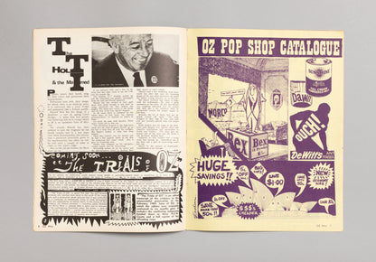 Ed. RICHARD NEVILLE, RICHARD WALSH with artwork by MARTIN SHARP / OZ Magazine No. 27