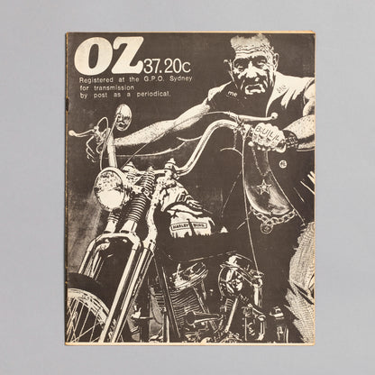 Ed. RICHARD NEVILLE, RICHARD WALSH with artwork by MARTIN SHARP / OZ Magazine No. 37