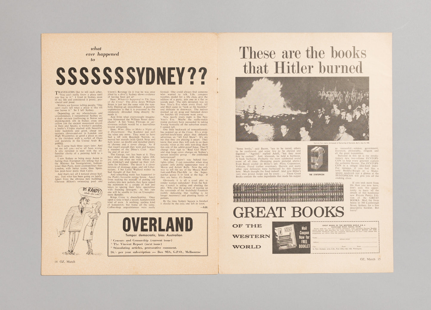 Ed. RICHARD NEVILLE, RICHARD WALSH with artwork by MARTIN SHARP / OZ Magazine No. 07