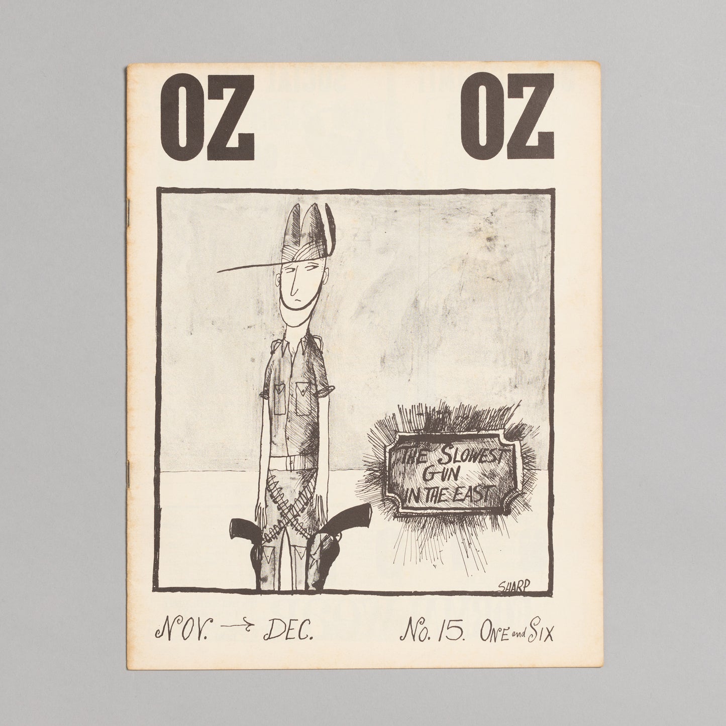 Ed. RICHARD NEVILLE, RICHARD WALSH with artwork by MARTIN SHARP / OZ Magazine No. 15
