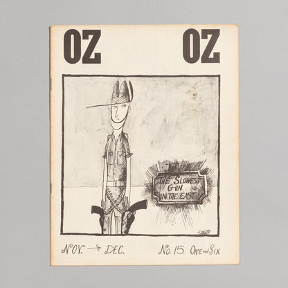Ed. RICHARD NEVILLE, RICHARD WALSH with artwork by MARTIN SHARP / OZ Magazine No. 15