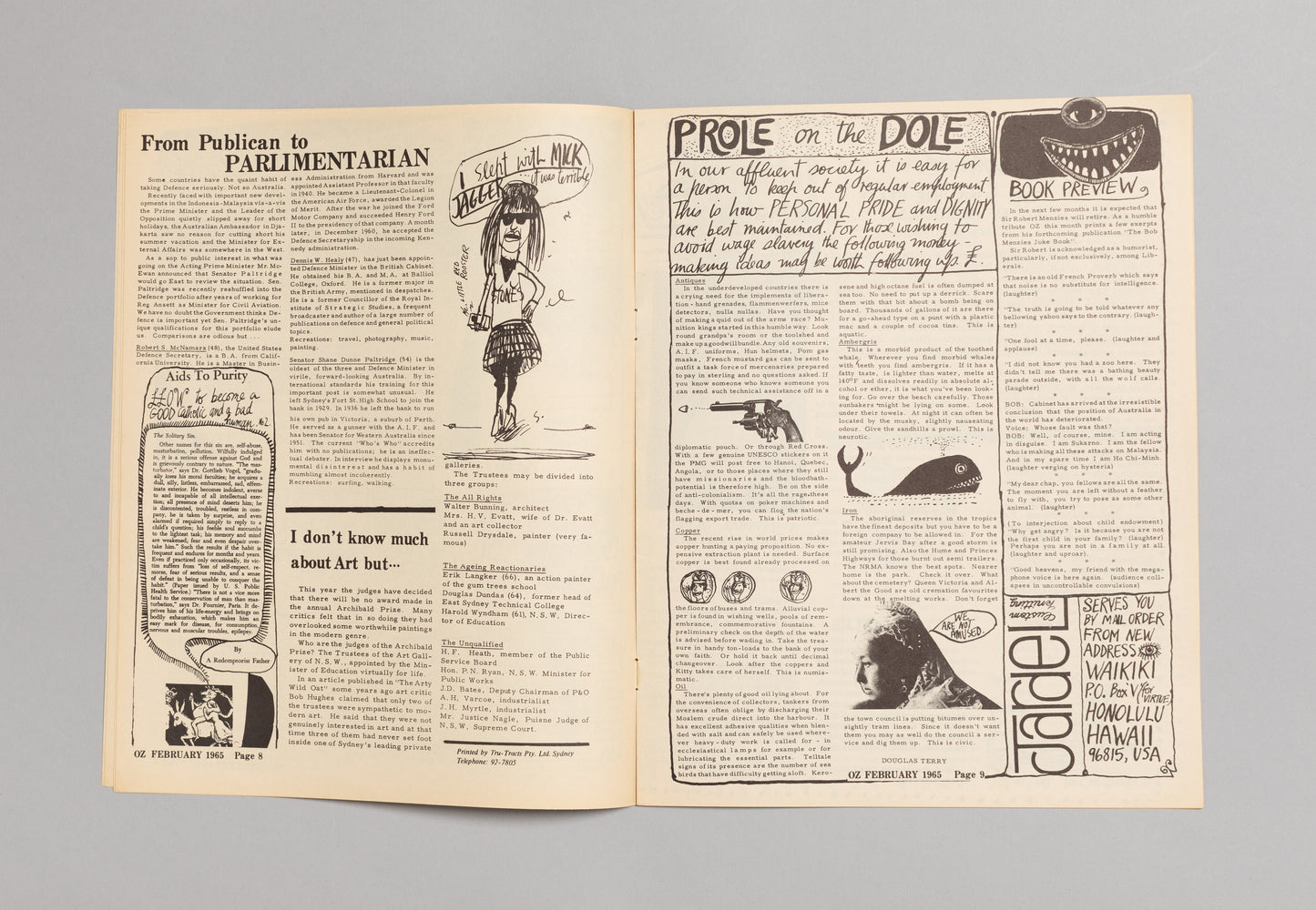 Ed. RICHARD NEVILLE, RICHARD WALSH with artwork by MARTIN SHARP / OZ Magazine No. 17