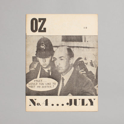 Ed. RICHARD NEVILLE, RICHARD WALSH with artwork by MARTIN SHARP / OZ Magazine No. 04