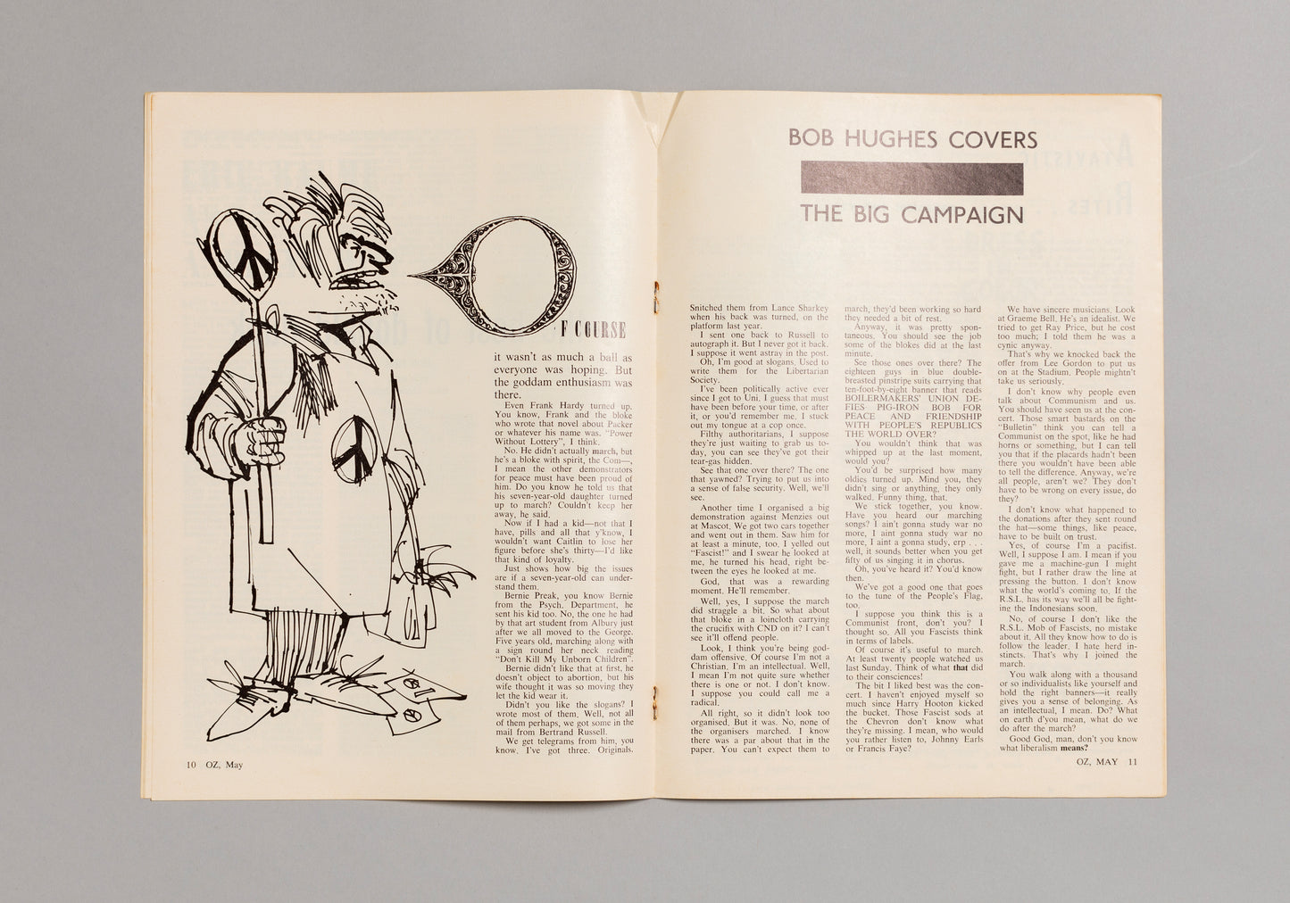 Ed. RICHARD NEVILLE, RICHARD WALSH with artwork by MARTIN SHARP / OZ Magazine No. 02