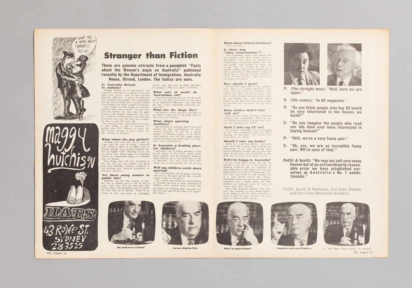 Ed. RICHARD NEVILLE, RICHARD WALSH with artwork by MARTIN SHARP / OZ Magazine No. 21