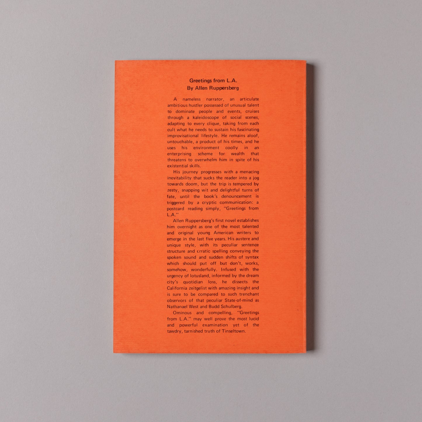 ALLEN RUPPERSBERG / Greetings from L.A.