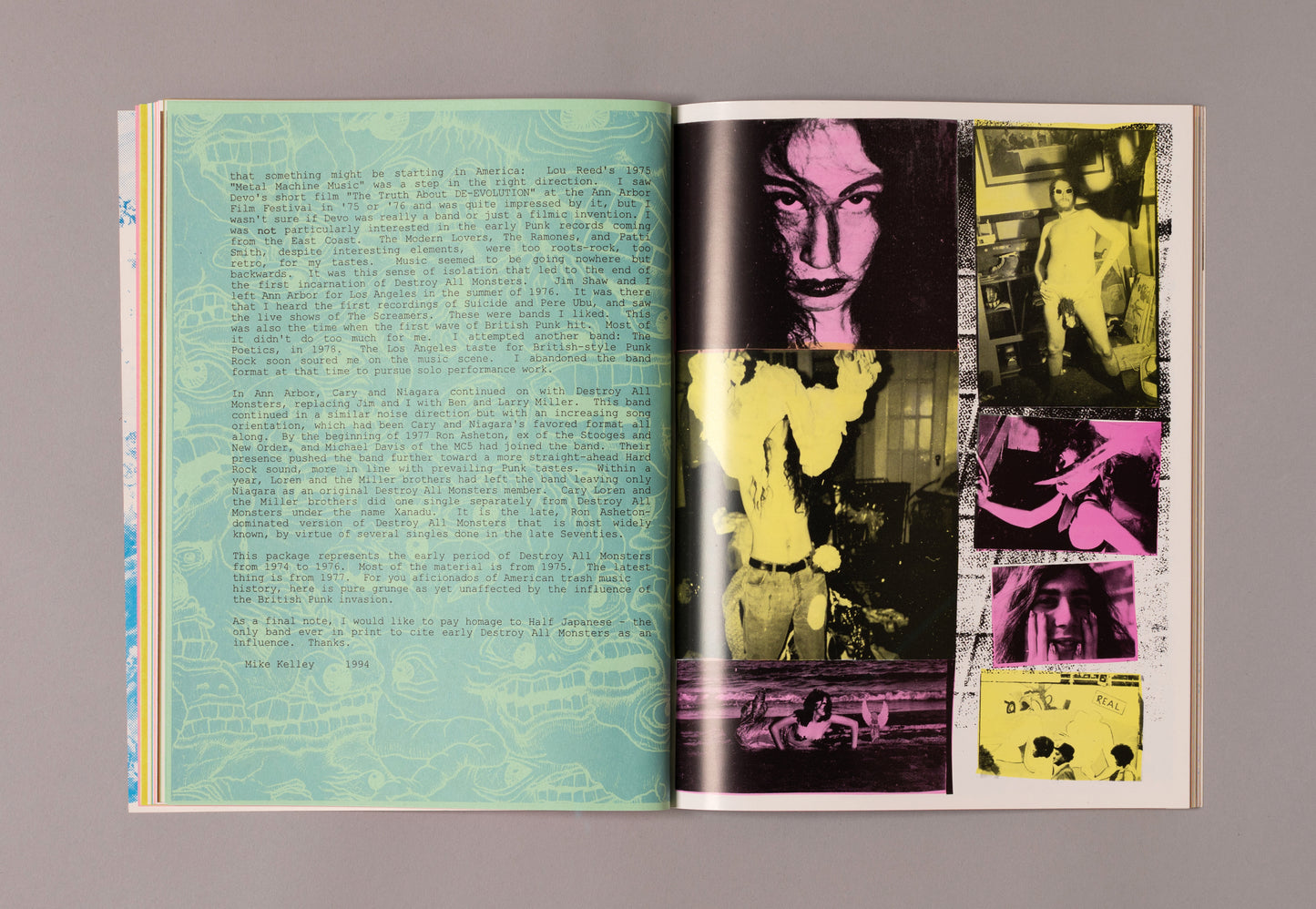 DESTROY ALL MONSTERS / Geisha This (Multi-Signed by Mike Kelley, Jim Shaw, Niagara & Cary Loren)