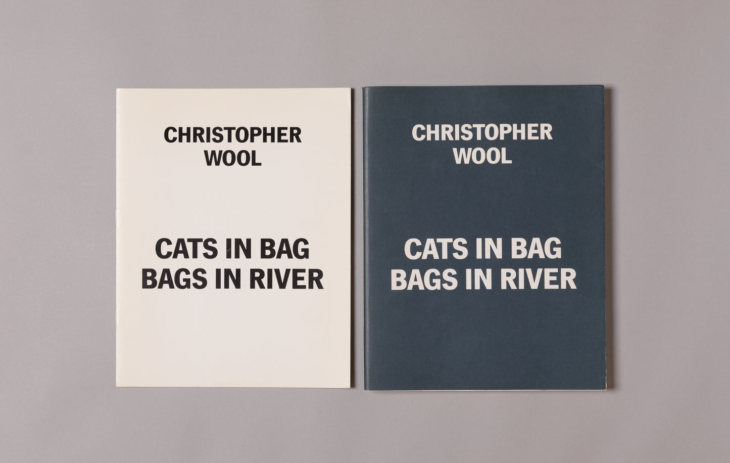 CHRISTOPHER WOOL / Cats in Bag, Bags in River