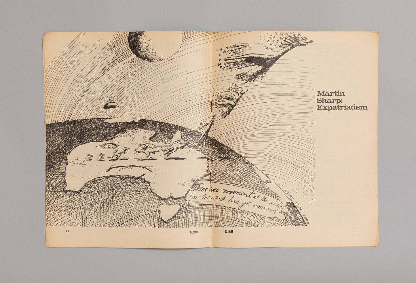 Ed. RICHARD NEVILLE, RICHARD WALSH with artwork by MARTIN SHARP / OZ Magazine No. 41