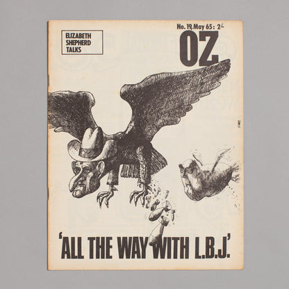 Ed. RICHARD NEVILLE, RICHARD WALSH with artwork by MARTIN SHARP / OZ Magazine No. 19