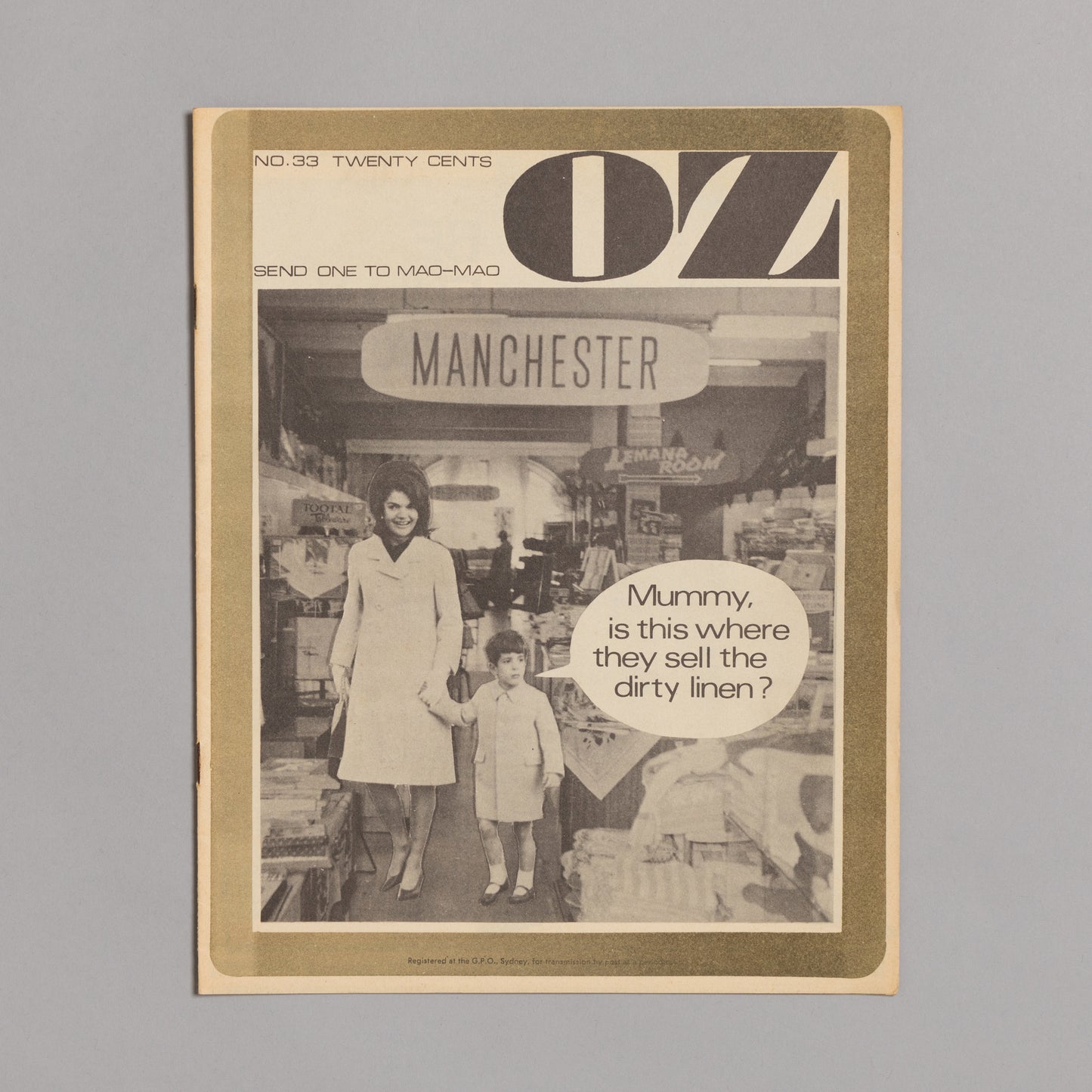 Ed. RICHARD NEVILLE, RICHARD WALSH with artwork by MARTIN SHARP / OZ Magazine No. 33