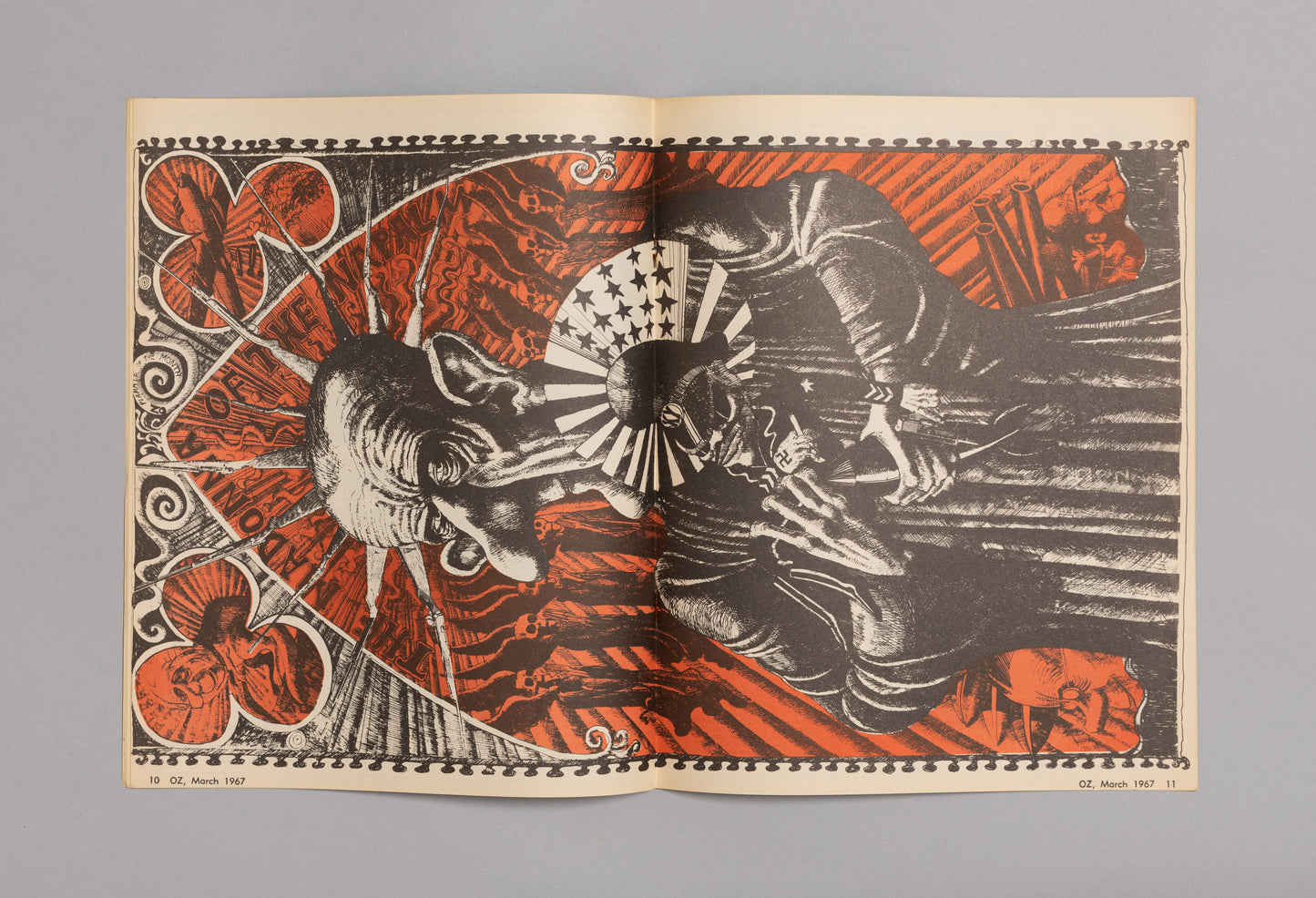 Ed. RICHARD NEVILLE, RICHARD WALSH with artwork by MARTIN SHARP / OZ Magazine No. 33