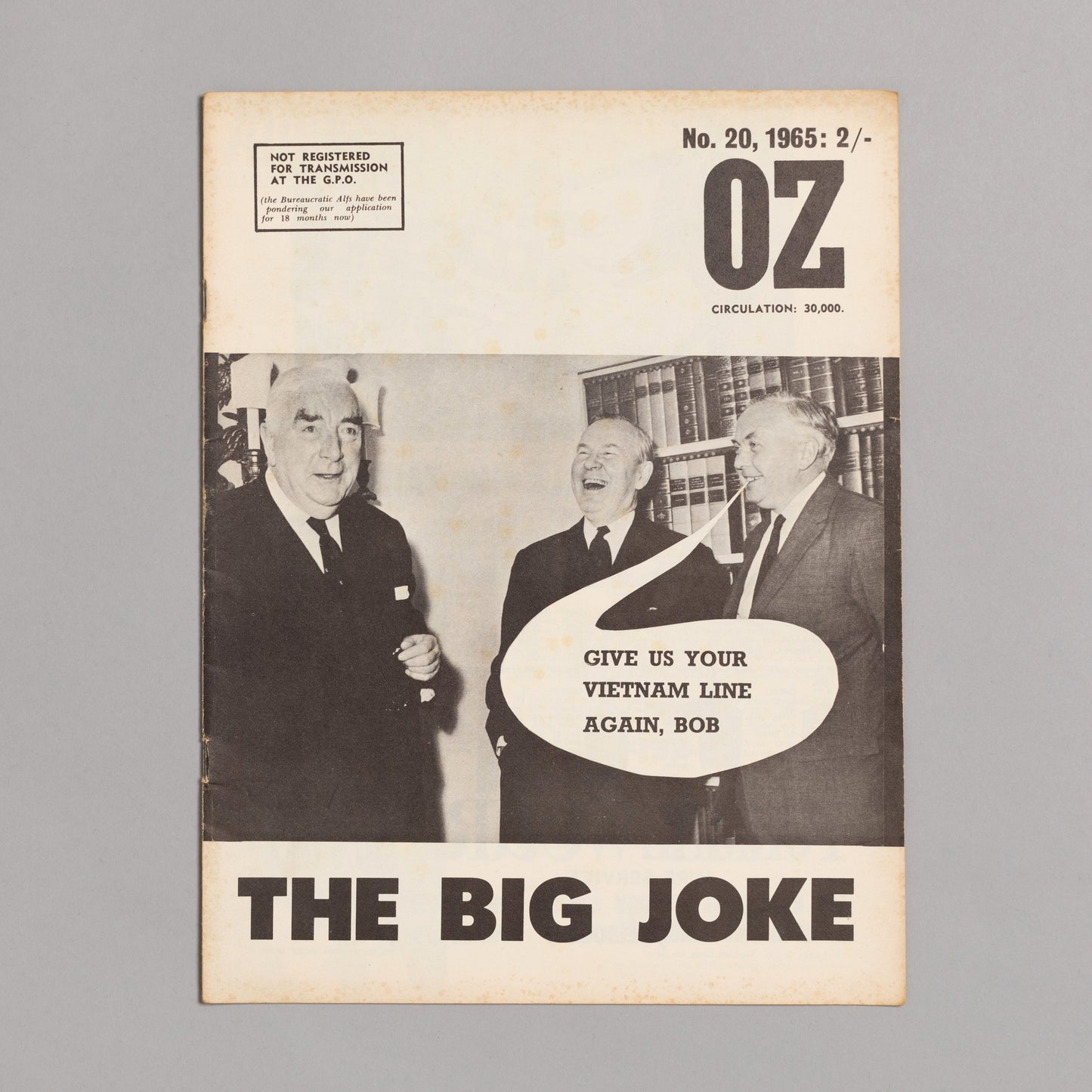 Ed. RICHARD NEVILLE, RICHARD WALSH with artwork by MARTIN SHARP / OZ Magazine No. 20