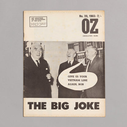 Ed. RICHARD NEVILLE, RICHARD WALSH with artwork by MARTIN SHARP / OZ Magazine No. 20