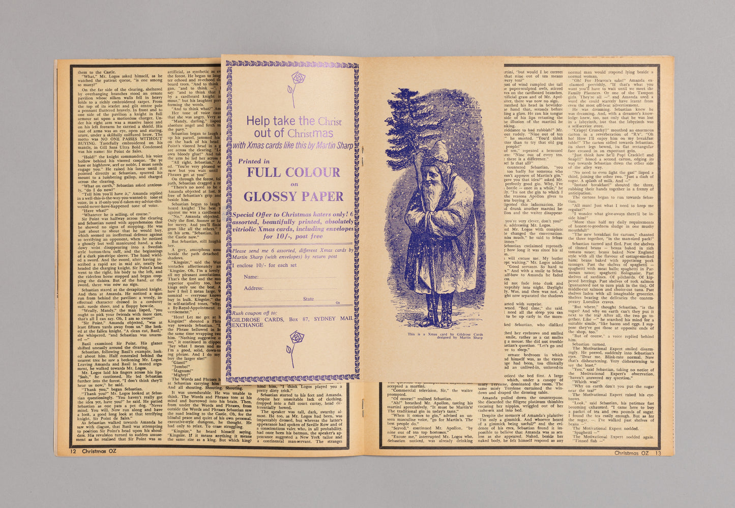 Ed. RICHARD NEVILLE, RICHARD WALSH with artwork by MARTIN SHARP / OZ Magazine No. 24